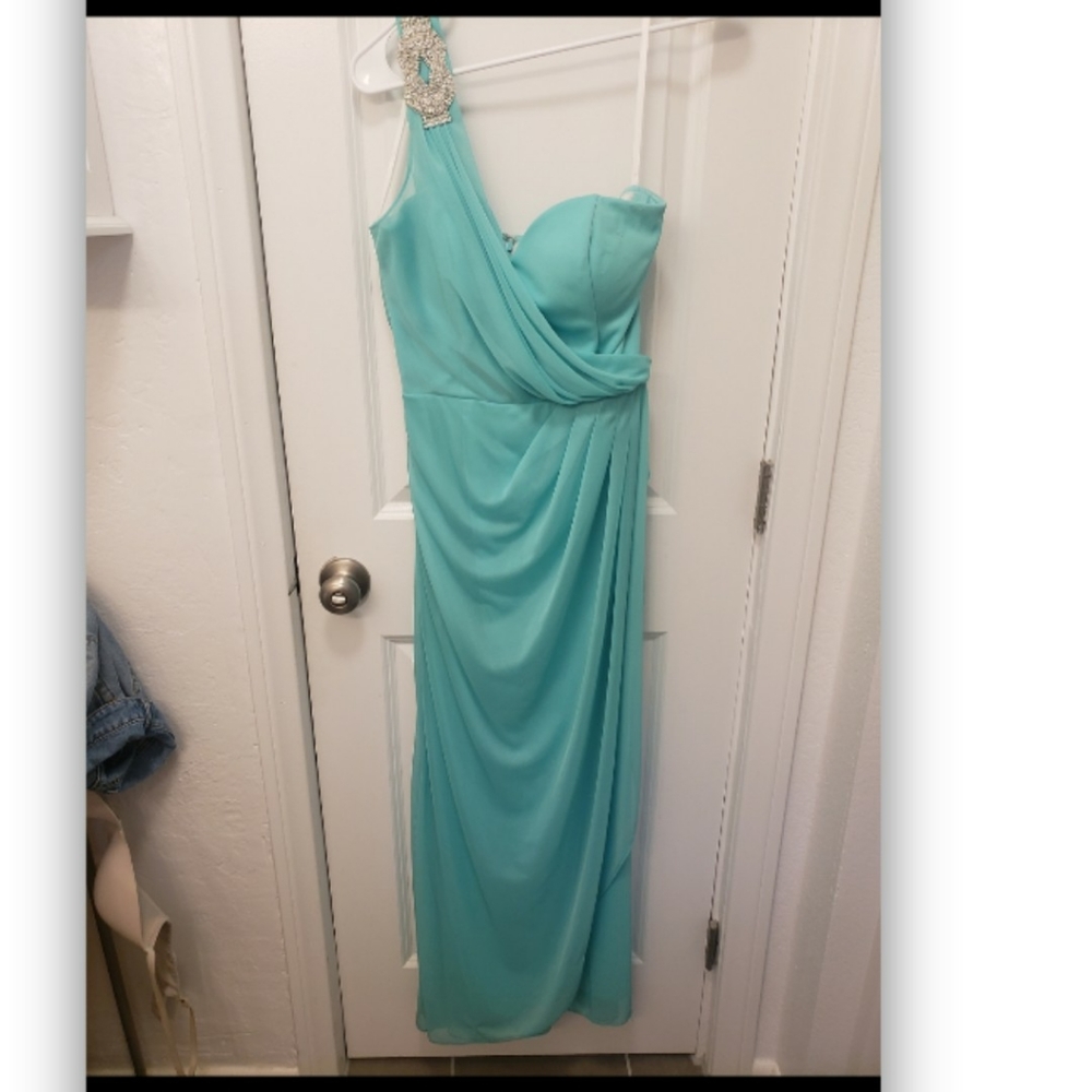 Light blue ball gown